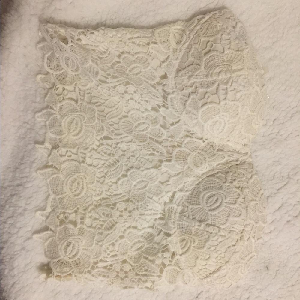 White lace top